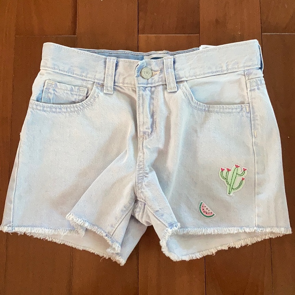 Light Washed Denim Shorts